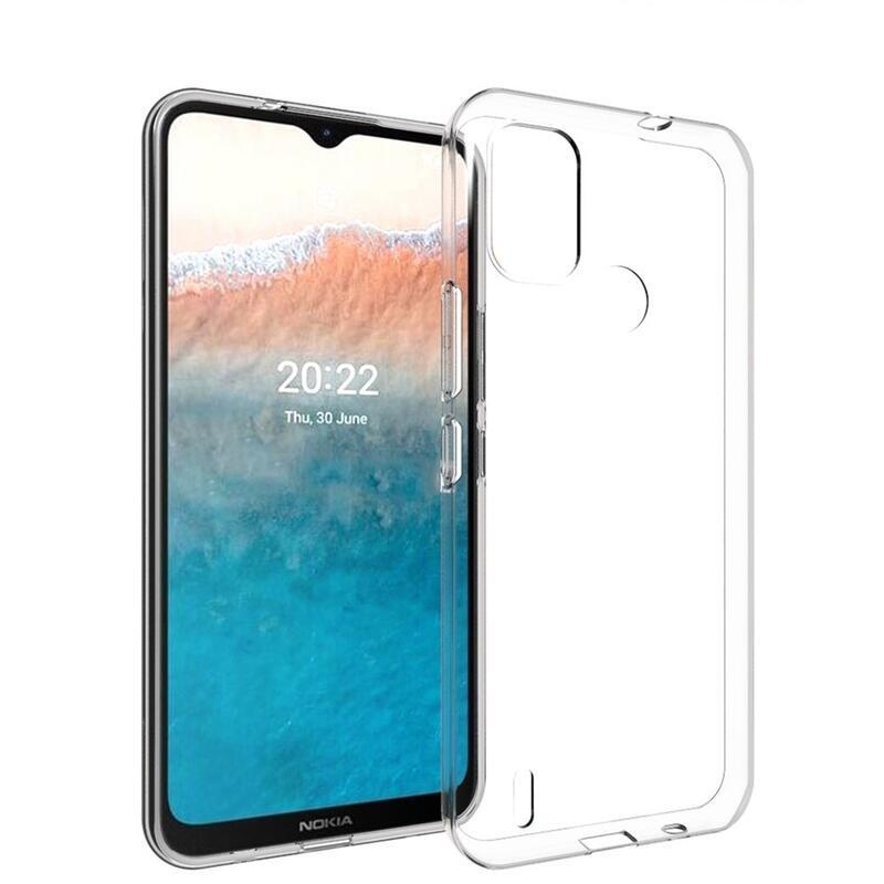 Átlátszó zselés tok Nokia C21 Plus készülékhez - átlátszó