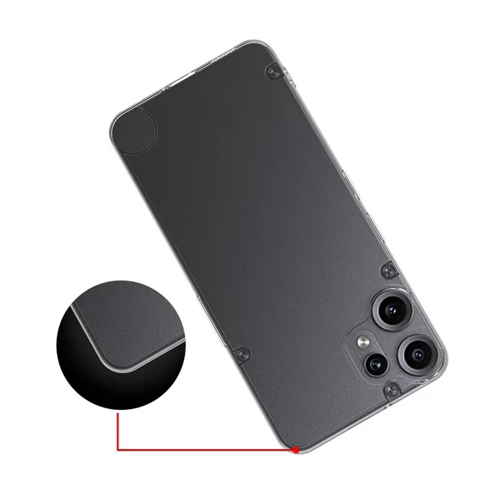 Átlátszó zselés mobiltáska Semmi CMF Phone 2 Pro - átlátszó