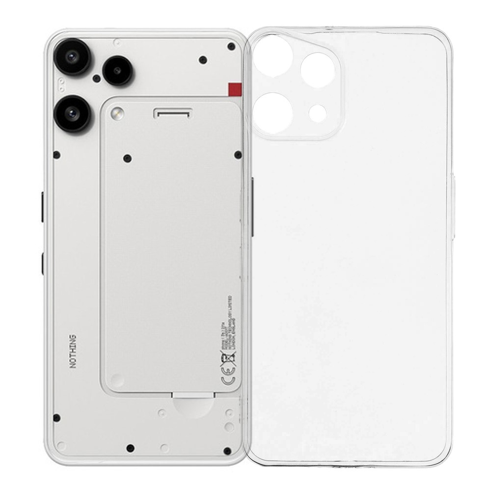 Átlátszó zselés tok Nothing Phone (3a) Lite 5G készülékhez - átlátszó