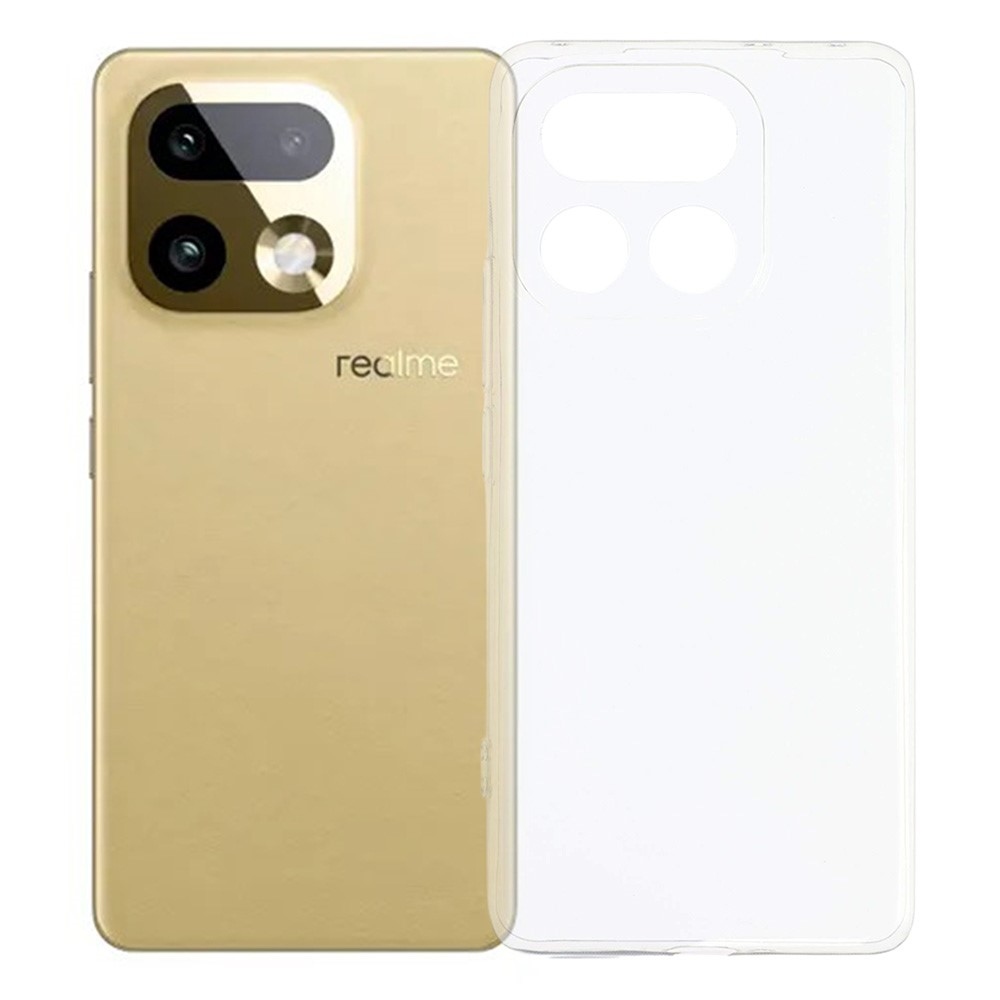 Átlátszó zselés tok a Realme 16 Pro+ 5G készülékhez - átlátszó