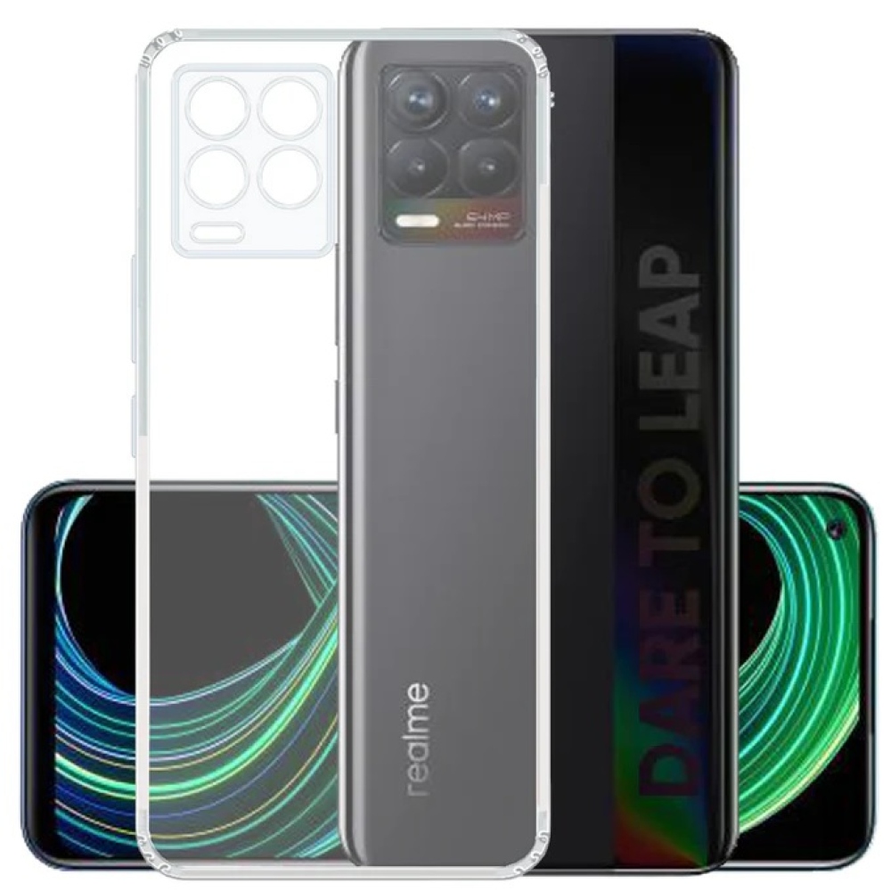 Átlátszó zselés tok a Realme 8 4G/8 Pro készülékhez - átlátszó