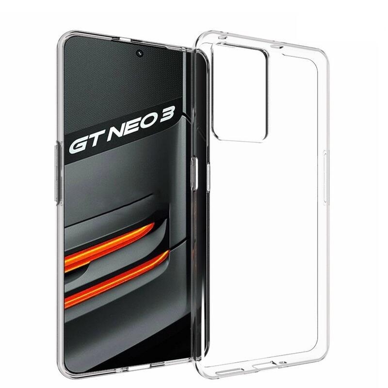 Átlátszó zselés tok a Realme GT Neo 3 készülékhez - átlátszó