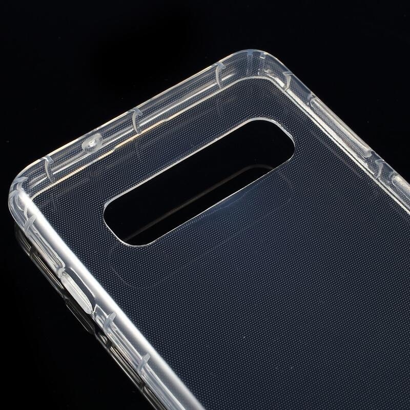 Átlátszó zselés tok Samsung Galaxy S10 készülékhez - átlátszó
