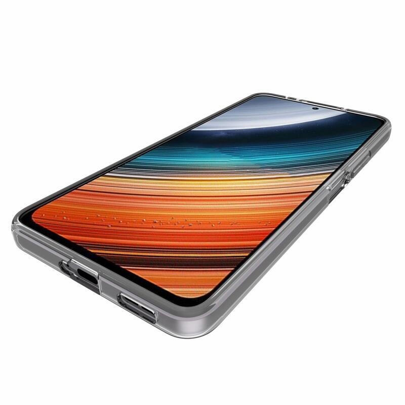 Átlátszó zselés tok a Xiaomi Poco F4 5G számára - átlátszó