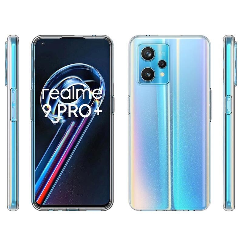 Átlátszó zselés tok a Realme 9 Pro+ 5G mobiltelefonhoz - átlátszó