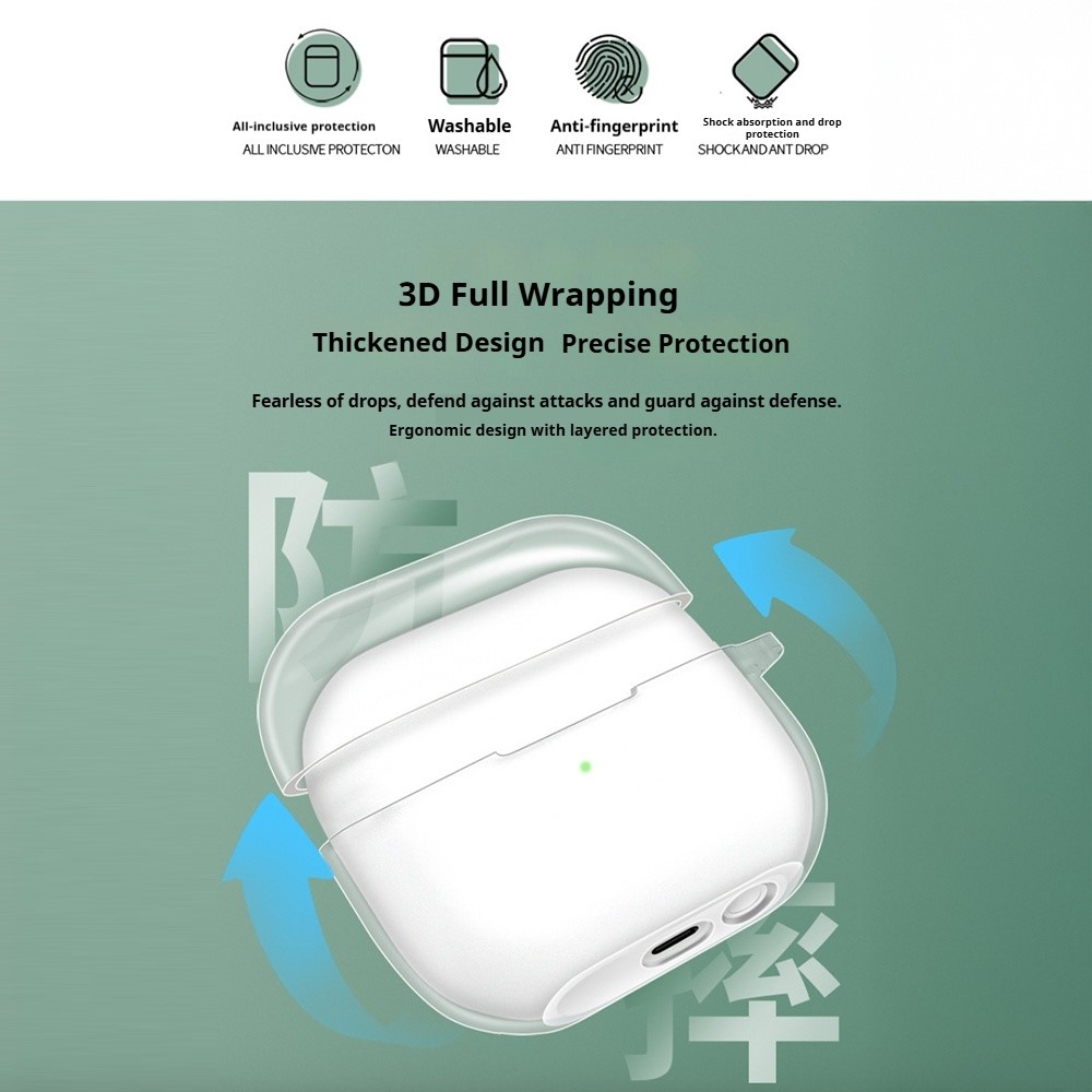 Átlátszó gél tok a Samsung Galaxy Buds3 FE/Buds3 Pro/Buds3 készülékekhez