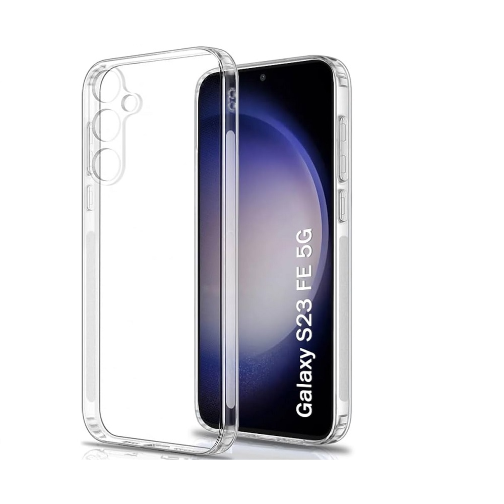 Átlátszó zselés tok Samsung Galaxy S23 FE készülékhez - átlátszó