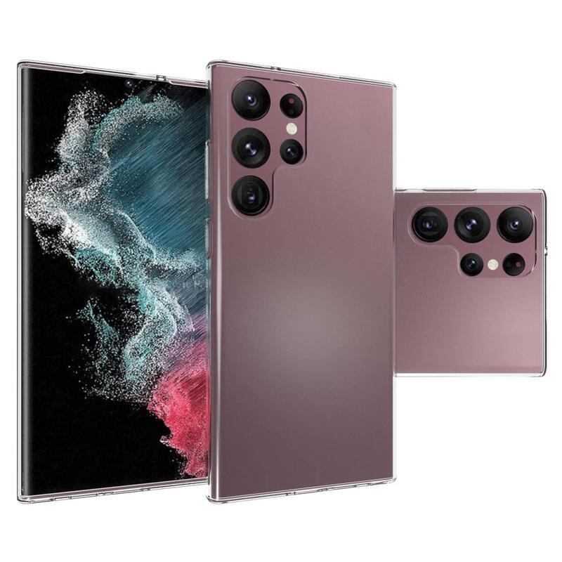 Átlátszó zselés tok Samsung Galaxy S23 Ultra készülékhez - átlátszó