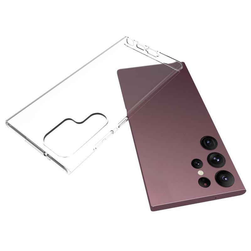 Átlátszó zselés tok Samsung Galaxy S23 Ultra készülékhez - átlátszó