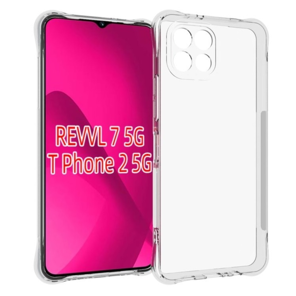 Átlátszó géltok megerősített sarkokkal T-Mobile T Phone 2-höz - átlátszó
