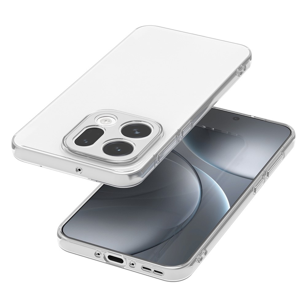 Átlátszó zselés tok az Oppo Find X9 5G számára - átlátszó