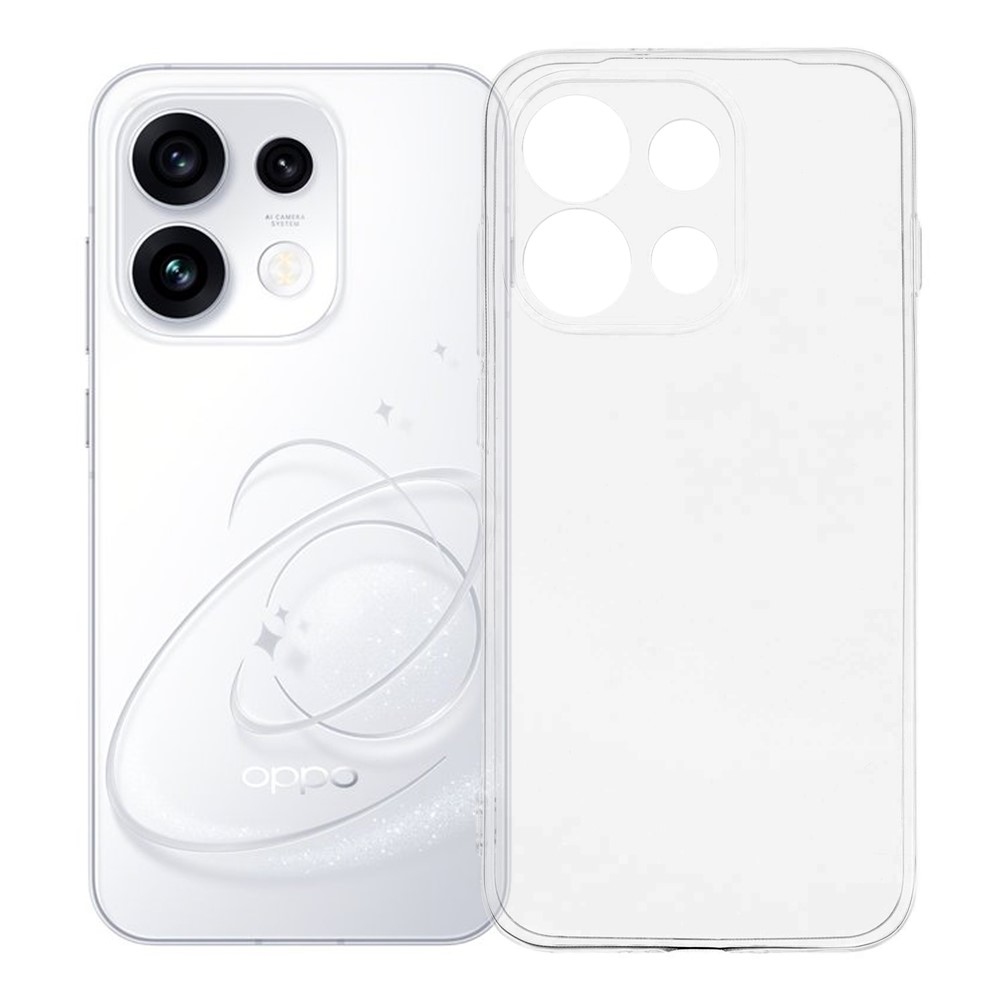 Átlátszó gél tok az Oppo Reno 16 5G mobiltelefonhoz – átlátszó