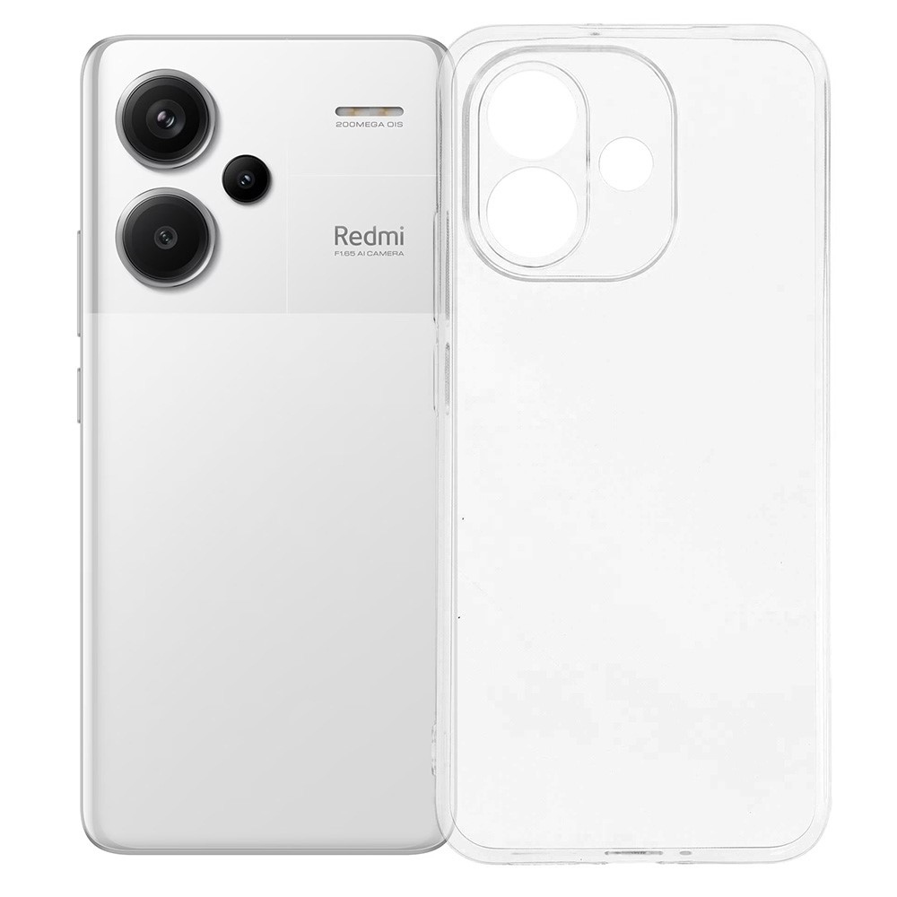 Átlátszó gél tok a Xiaomi Redmi Note 17 4G/5G mobiltelefonhoz – átlátszó