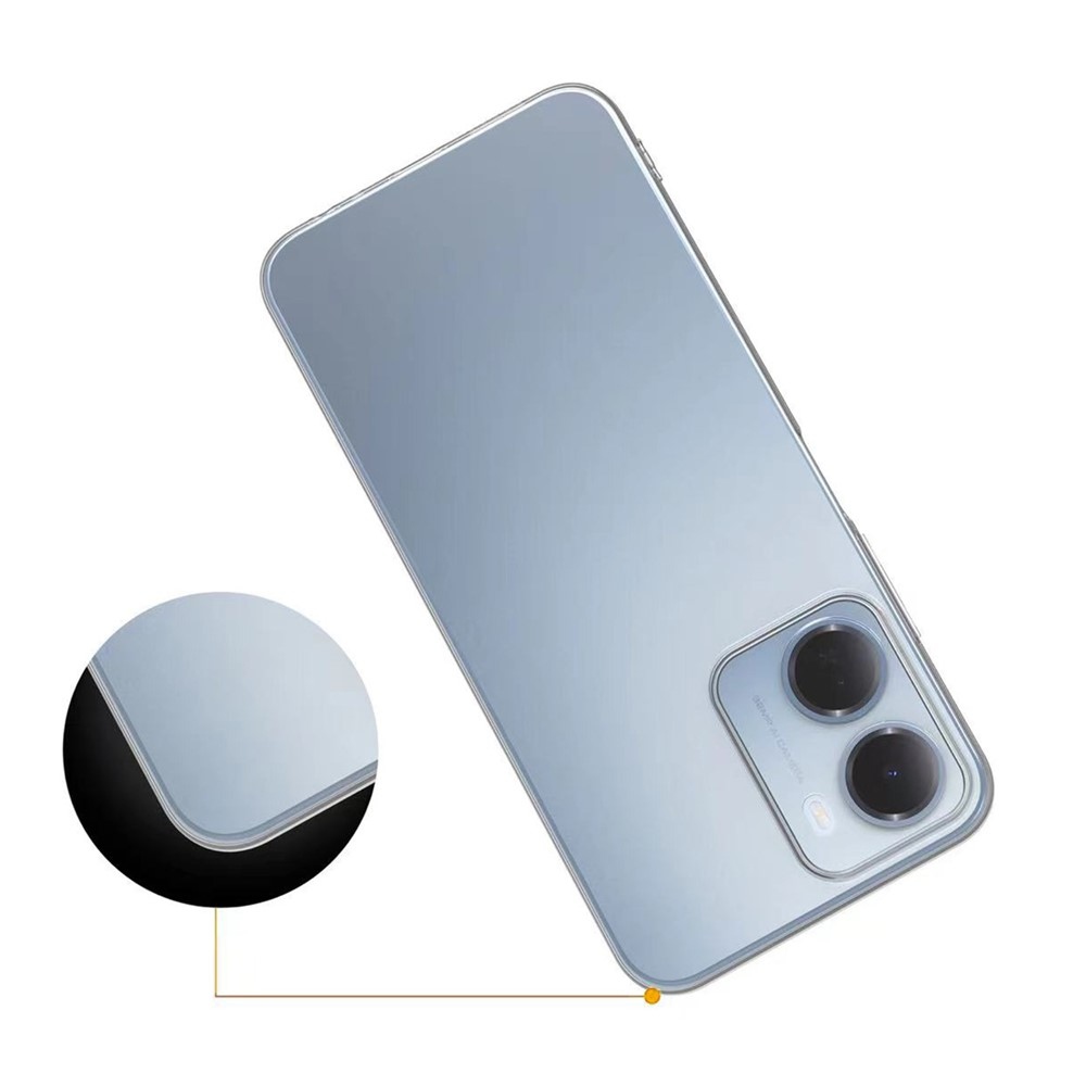 Átlátszó gél tok a Xiaomi Redmi Note 17 Pro Max 5G mobiltelefonhoz – átlátszó
