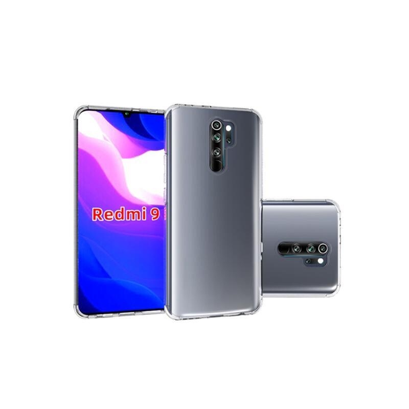 Átlátszó zselés tok Xiaomi Redmi 9 mobiltelefonhoz - átlátszó