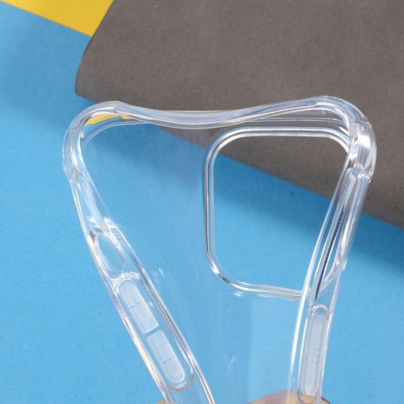 Átlátszó, karcolásmentes zselés tok iPhone 13 Pro Max 6.7 készülékhez - átlátszó