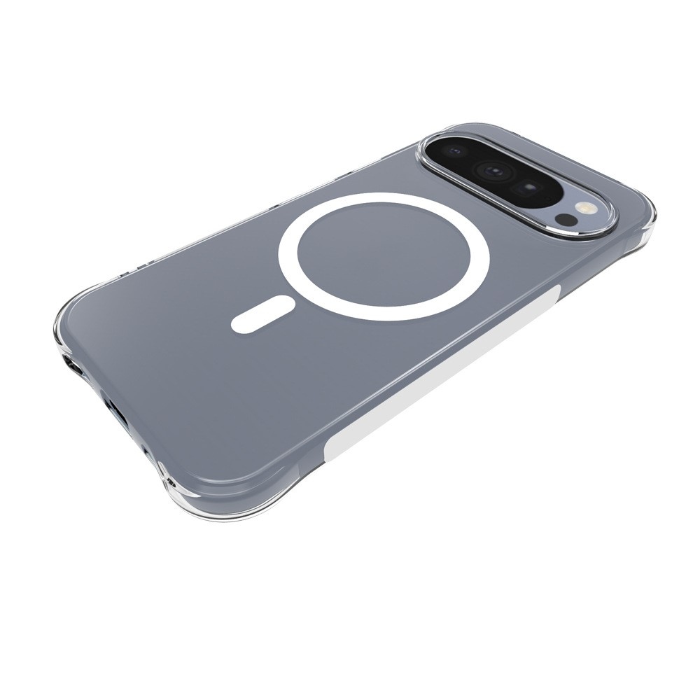 Átlátszó, MagSafe-kompatibilis gél tok a Google Pixel 11 Pro-hoz, megerősített sarkokkal