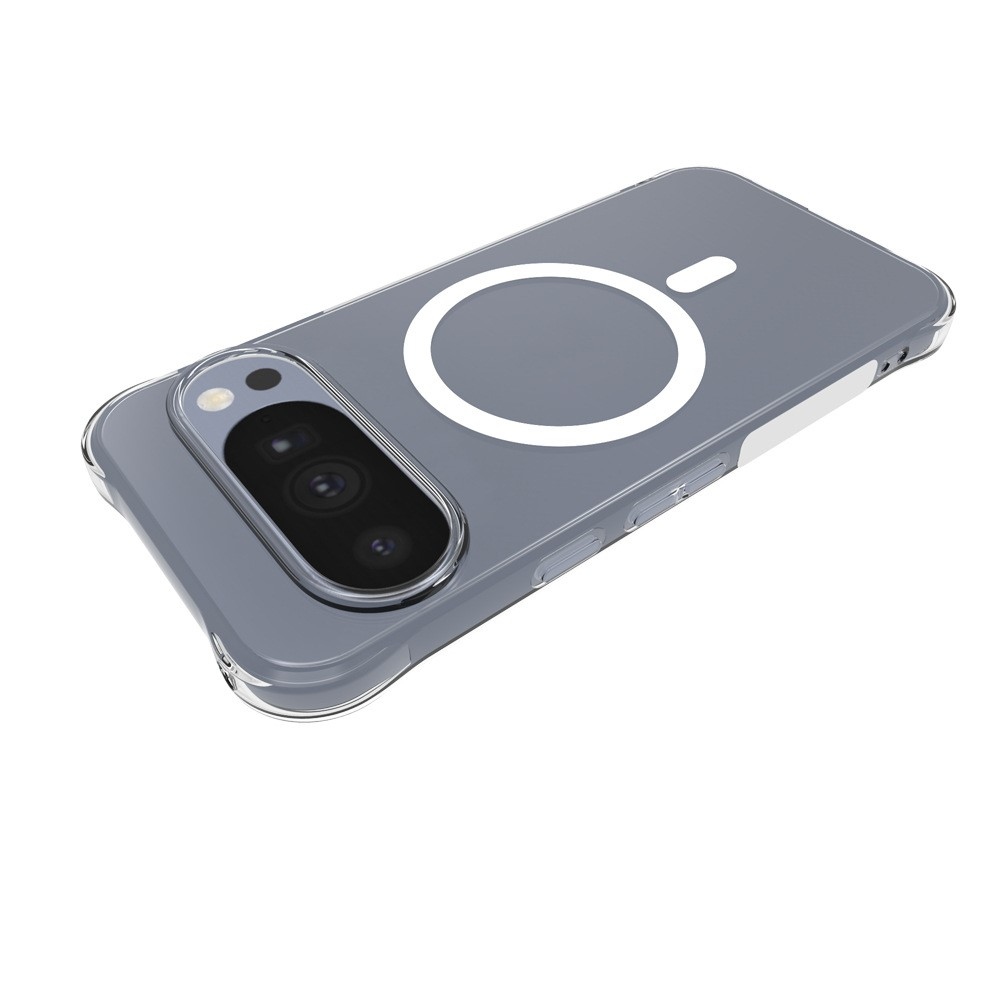 Átlátszó, MagSafe-kompatibilis gél tok a Google Pixel 11 Pro-hoz, megerősített sarkokkal