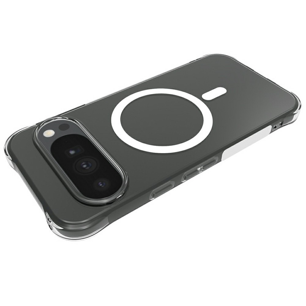 Átlátszó, MagSafe-kompatibilis gél tok a Google Pixel 11 Pro XL-hez, megerősített sarkokkal