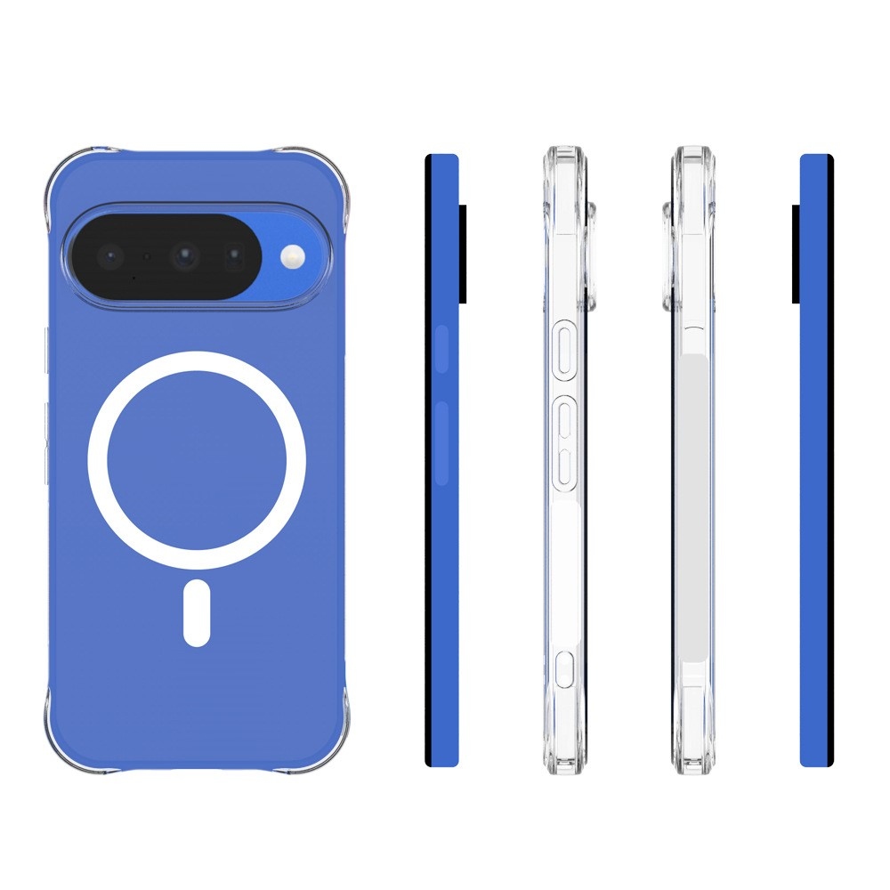Átlátszó, MagSafe-kompatibilis gél tok a Google Pixel 11-hez, megerősített sarkokkal
