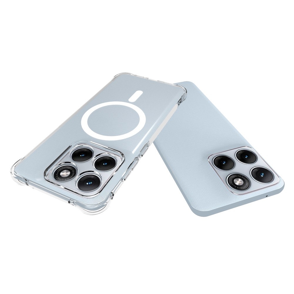 Átlátszó zselés tok MagSafe-val a Motorola Edge 70 Fusion 5G készülékhez, megerősített sarkokkal