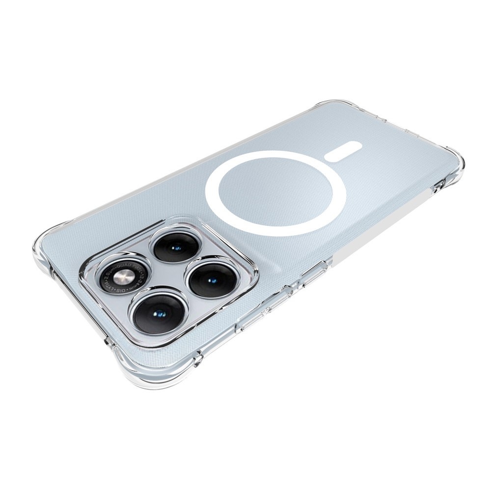 Átlátszó zselés tok MagSafe-val a Motorola Edge 70 Fusion 5G készülékhez, megerősített sarkokkal