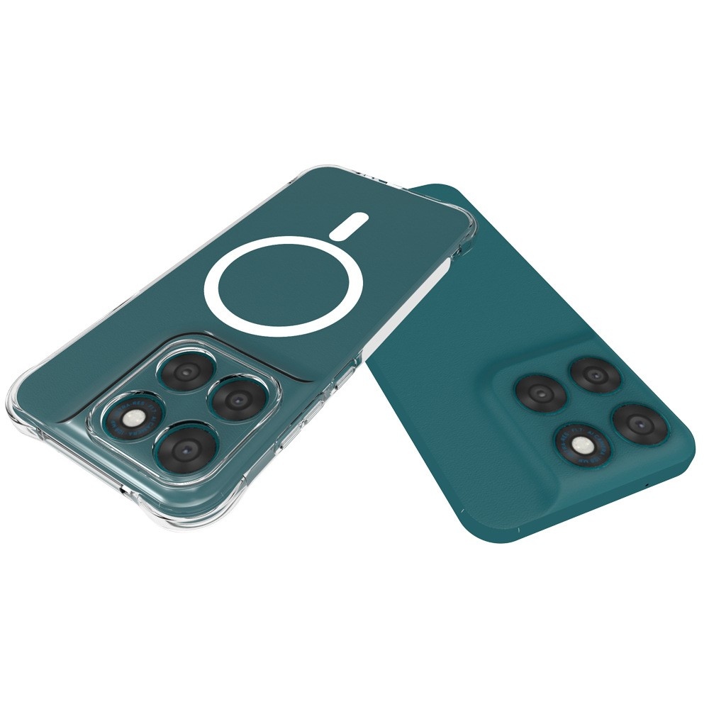 Átlátszó, MagSafe-kompatibilis gél tok a Motorola Moto G87 5G/G77 5G/G67 5G modellekhez, megerősített sarkokkal
