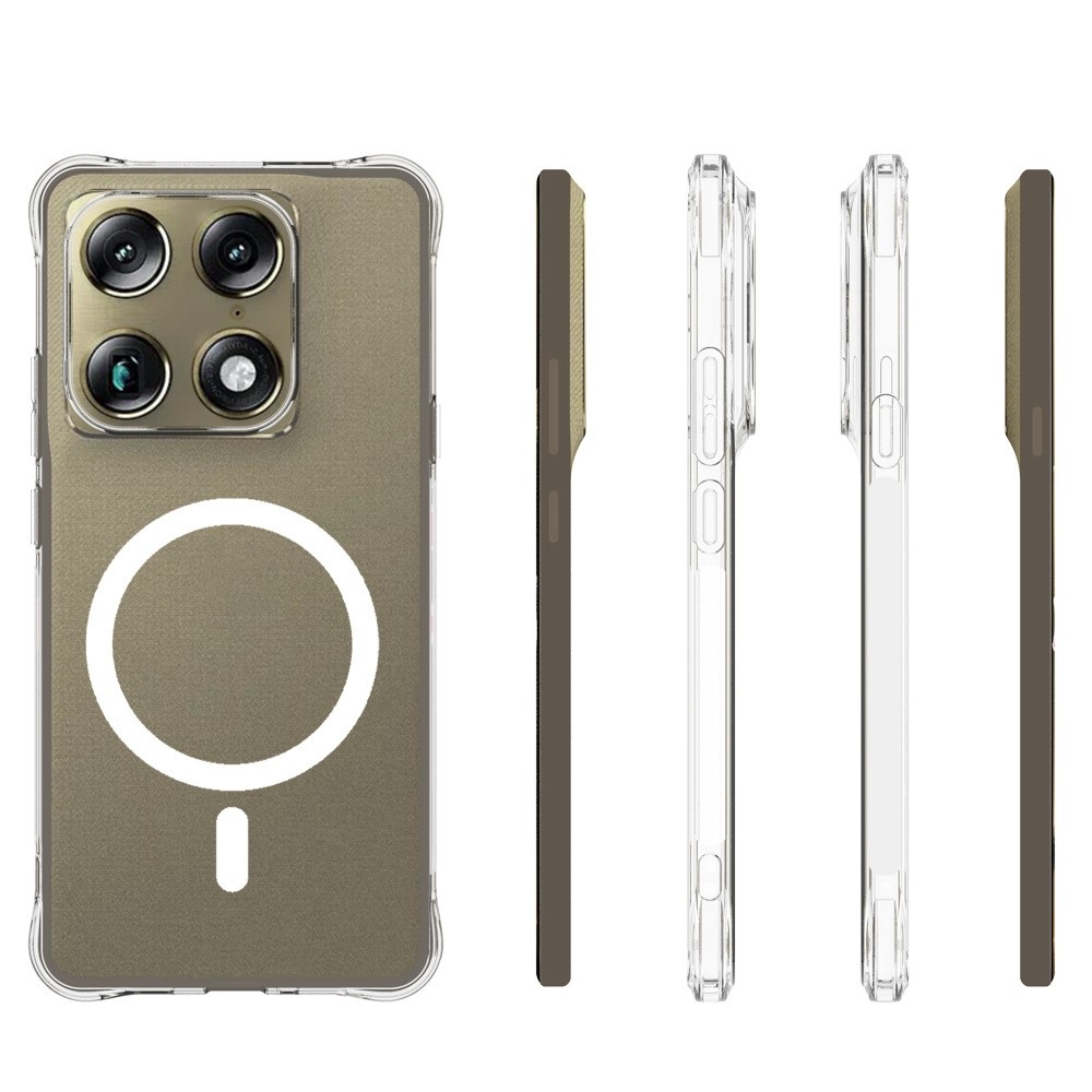 Átlátszó zselés tok MagSafe-val a Motorola Signature 5G számára, megerősített sarkokkal