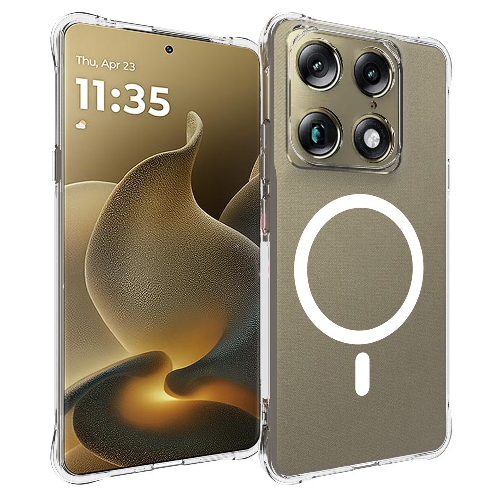 Átlátszó zselés tok MagSafe-val a Motorola Signature 5G számára, megerősített sarkokkal