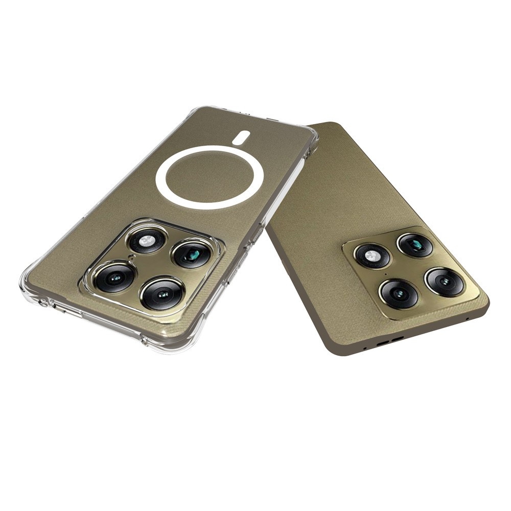 Átlátszó zselés tok MagSafe-val a Motorola Signature 5G számára, megerősített sarkokkal