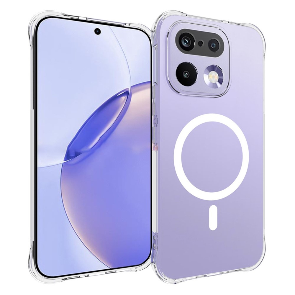 Átlátszó zselés tok MagSafe-val a Realme 16 Pro 5G számára, megerősített sarkokkal