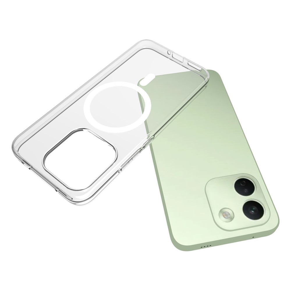 Átlátszó, MagSafe-kompatibilis géltok a Xiaomi Redmi Note 17 Pro Max 5G-hez