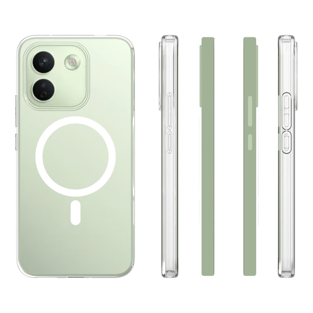 Átlátszó, MagSafe-kompatibilis géltok a Xiaomi Redmi Note 17 Pro Max 5G-hez