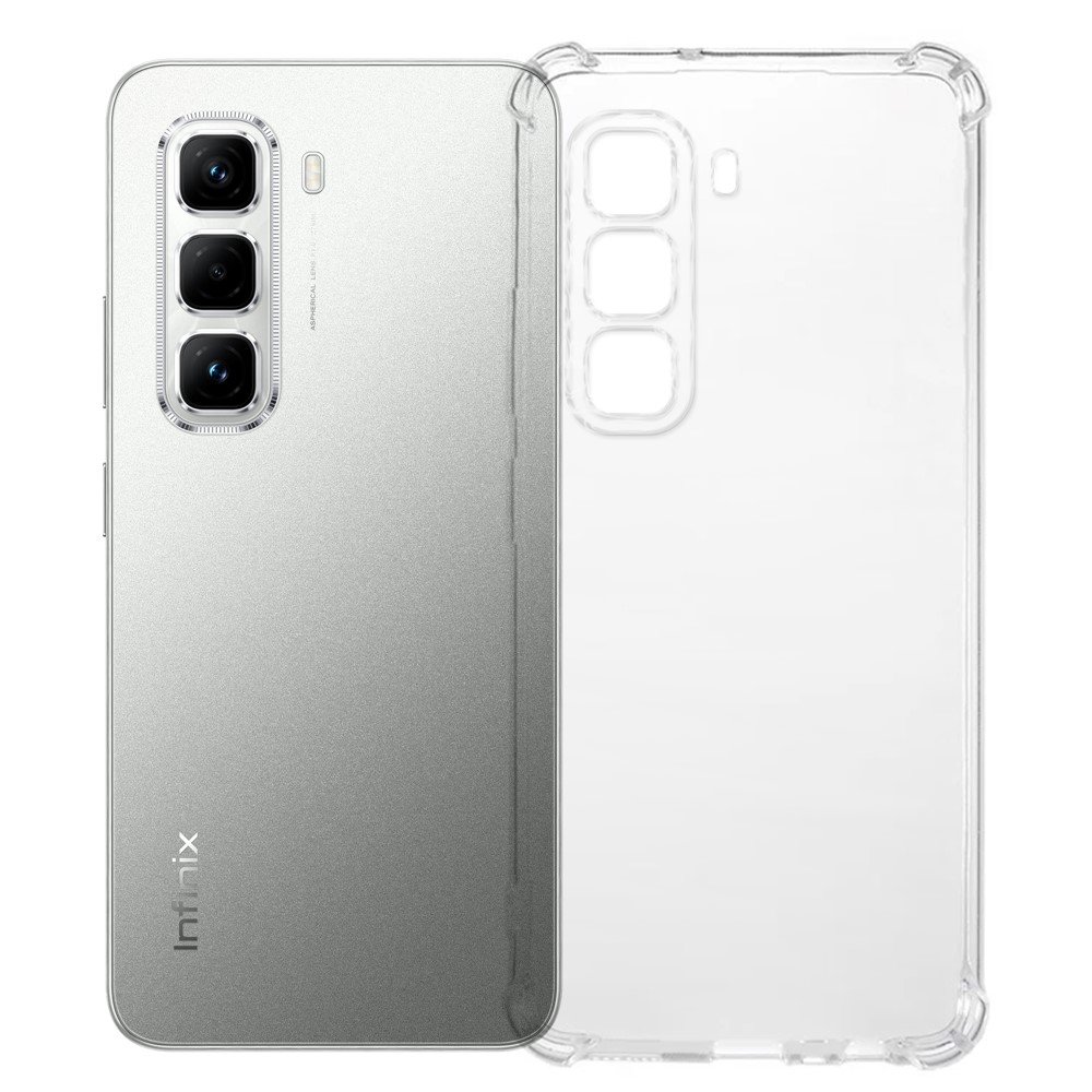 Átlátszó zselés tok megerősített sarkokkal az Infinix Hot 50 Pro számára