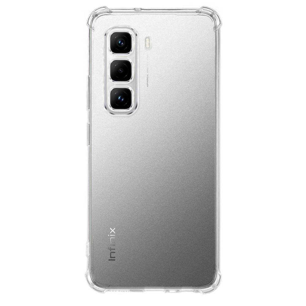 Átlátszó zselés tok megerősített sarkokkal az Infinix Hot 50 Pro számára