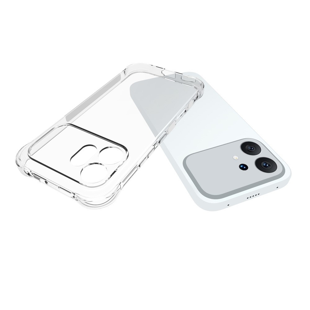 Átlátszó zselés tok megerősített sarkokkal a Honor 600 5G számára