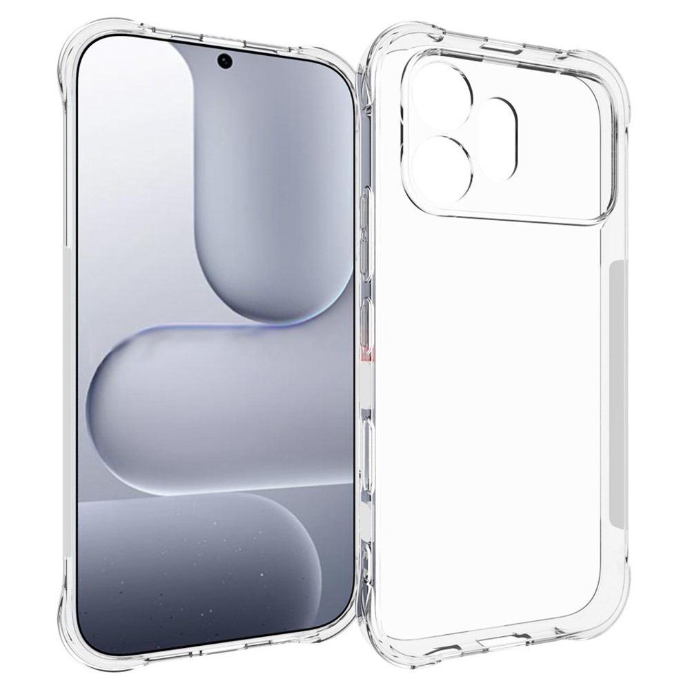 Átlátszó zselés tok megerősített sarkokkal a Honor 600 5G számára