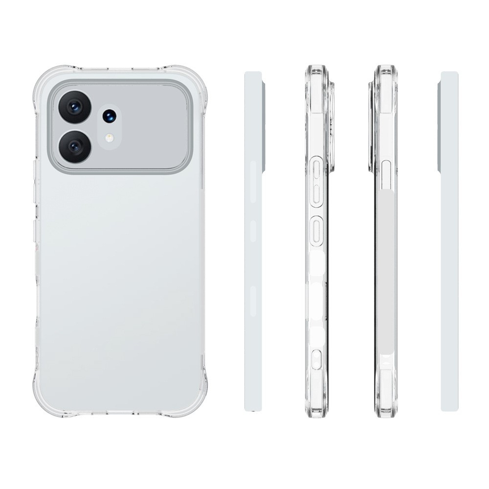 Átlátszó zselés tok megerősített sarkokkal a Honor 600 5G számára