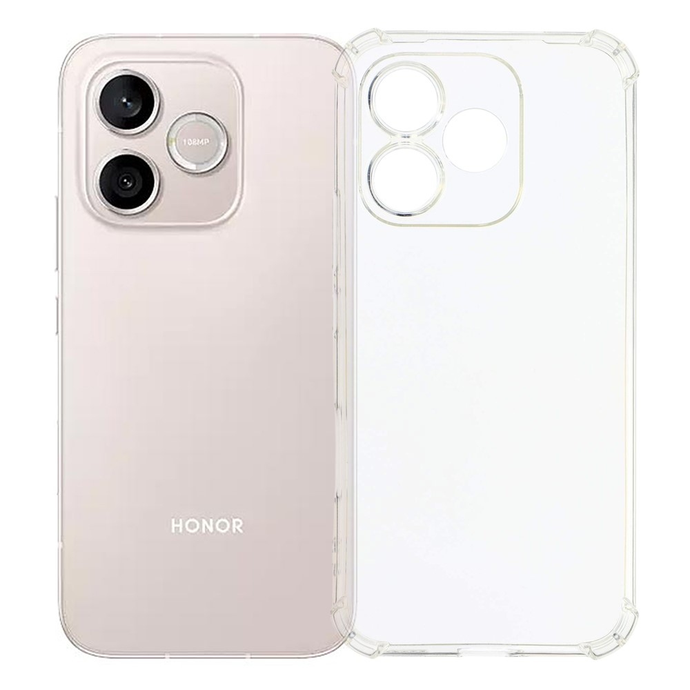 Átlátszó zselés tok megerősített sarkokkal a Honor 600 Lite 5G számára