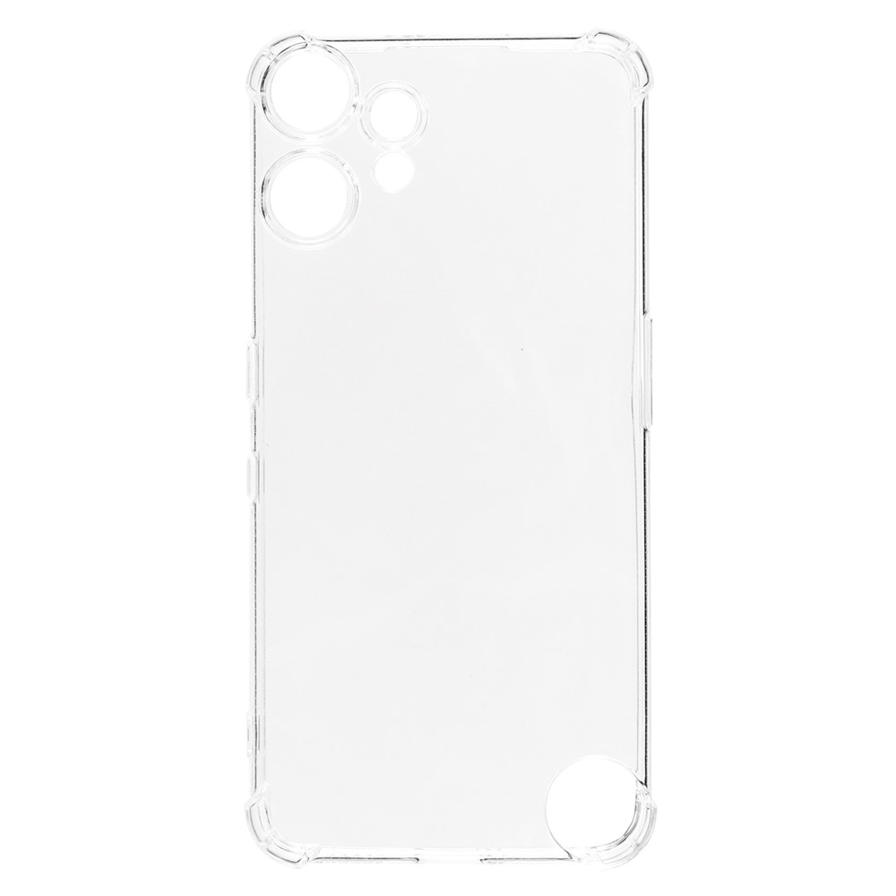 Átlátszó zselés tok megerősített sarkokkal a Nothing CMF Phone 2 Pro készülékhez - átlátszó