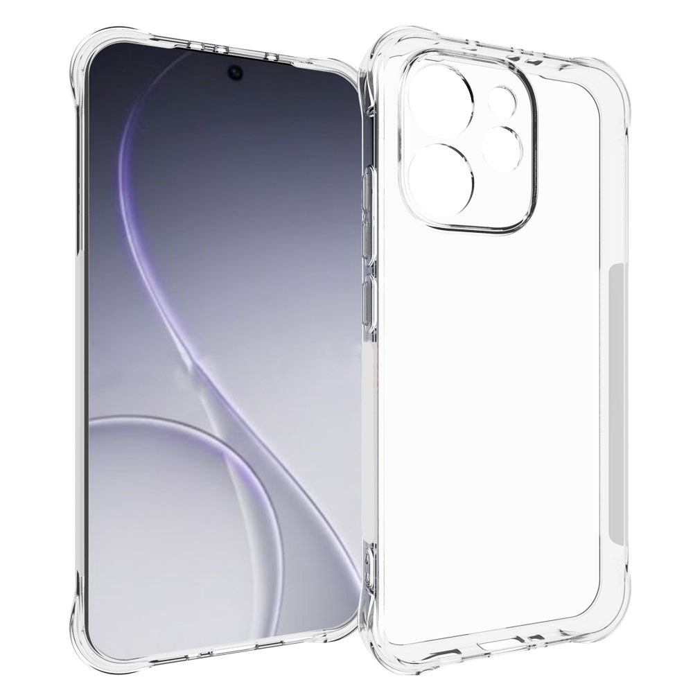 Átlátszó zselés tok megerősített sarkokkal Oppo Reno 15 Pro 5G számára
