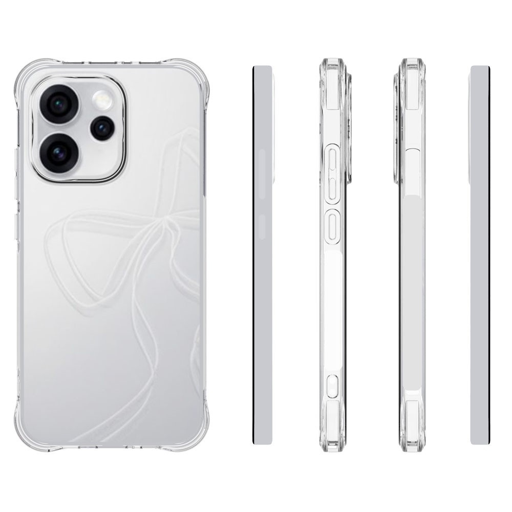 Átlátszó zselés tok megerősített sarkokkal Oppo Reno 15 Pro 5G számára