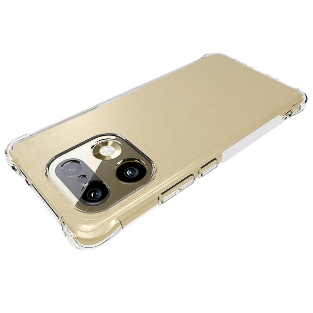 Átlátszó zselés tok megerősített sarkokkal a Realme 16 Pro+ 5G készülékhez