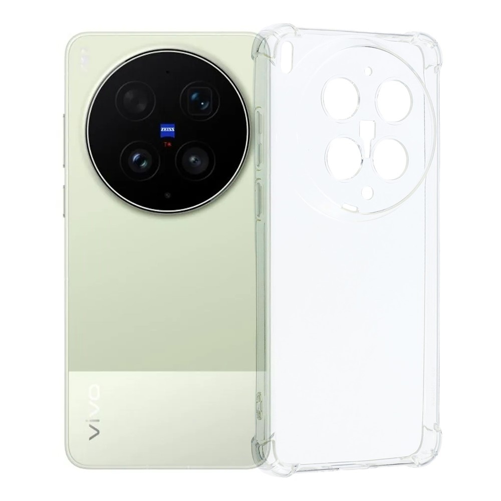 Átlátszó zselés tok megerősített sarkokkal a Vivo X300 Ultra 5G készülékhez