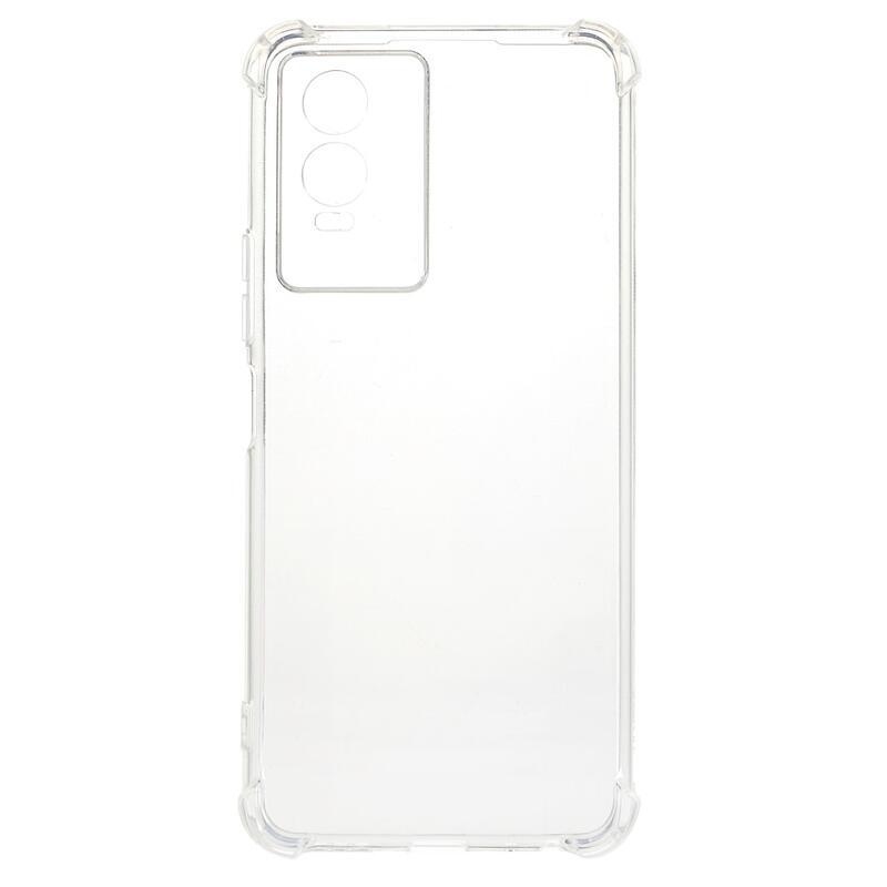 Átlátszó zselés tok megerősített sarkokkal a Vivo Y76 5G/Y76s készülékhez - átlátszó