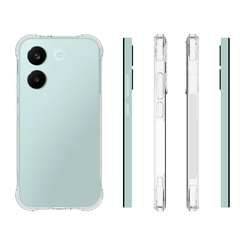 Átlátszó zselés tok megerősített sarkokkal a Xiaomi Poco X8 Pro 5G számára