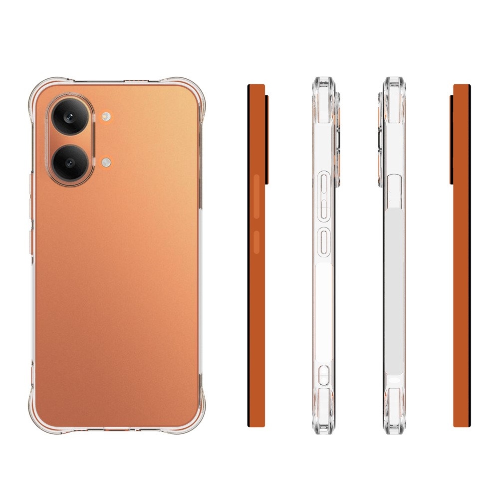 Átlátszó zselés tok megerősített sarkokkal Xiaomi Poco X8 Pro Max 5G számára - átlátszó