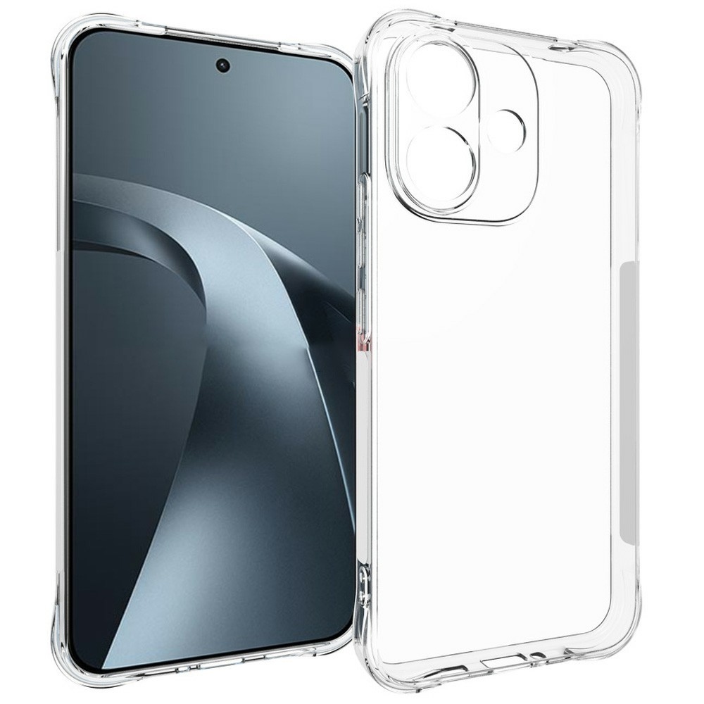 Átlátszó, megerősített sarkú gél tok a Xiaomi Redmi Note 17 Pro 5G mobiltelefonhoz – átlátszó