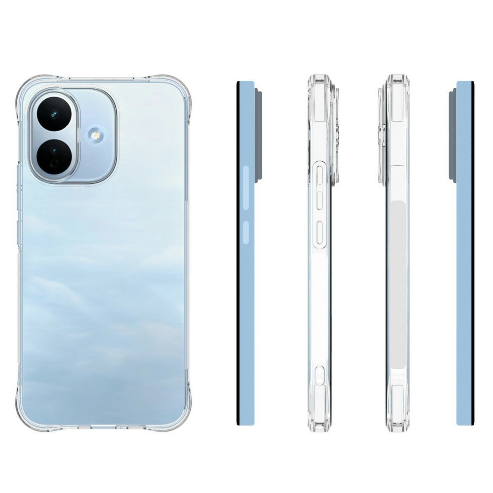 Átlátszó, megerősített sarkú gél tok a Xiaomi Redmi Note 17 Pro 5G mobiltelefonhoz – átlátszó