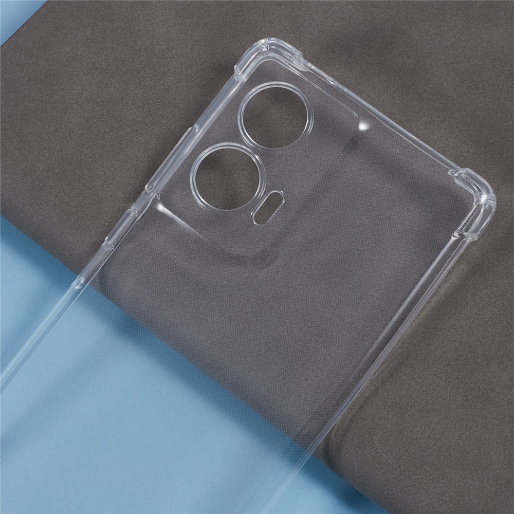 Átlátszó zselés tok zsinórral a Motorola Edge 50 Fusion 5G készülékhez